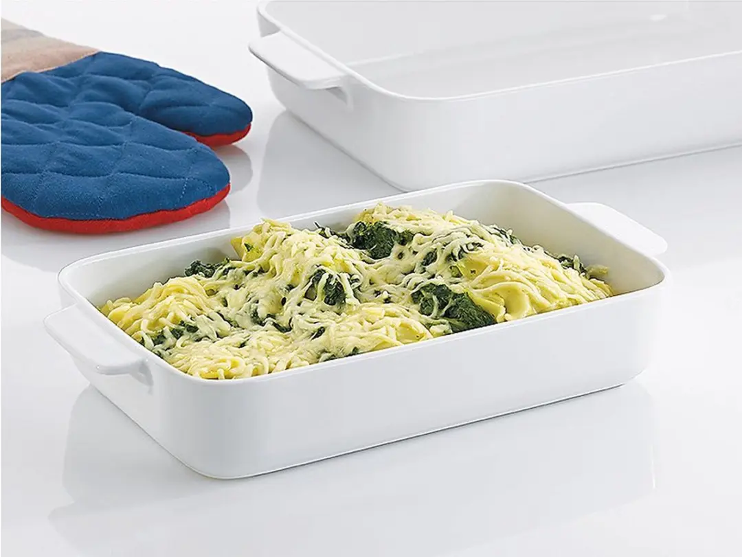 Kela Ovenschaal Porselein 22x13.5cm - 1.34L - Wit