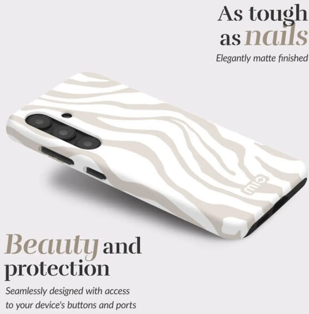 Mio by Mobilize Hoesje S25 Edge MIOSZS25E5G - Sandy Zebra - afbeelding 6 van 6