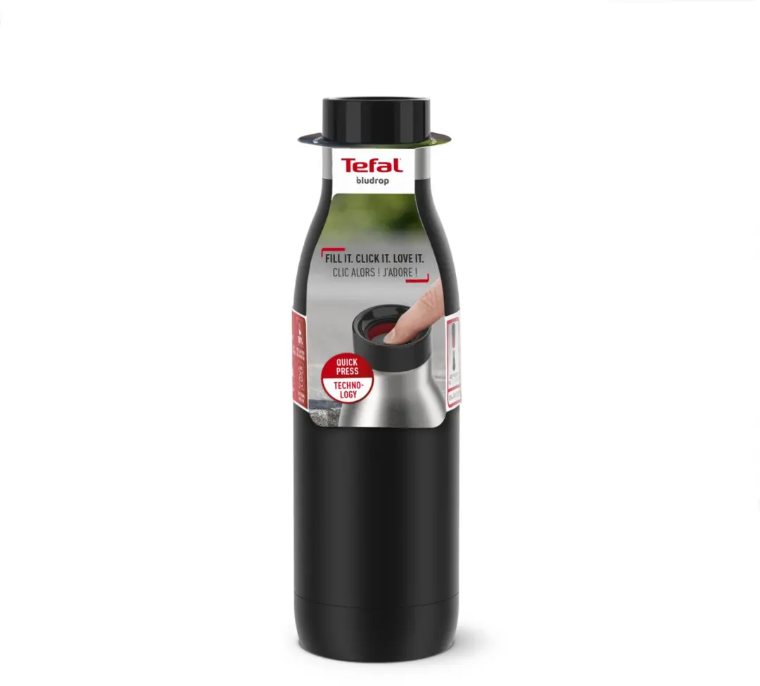 Tefal Bludrop Basic N3110110 Thermosfles 500ml - Zwart - afbeelding 6 van 6