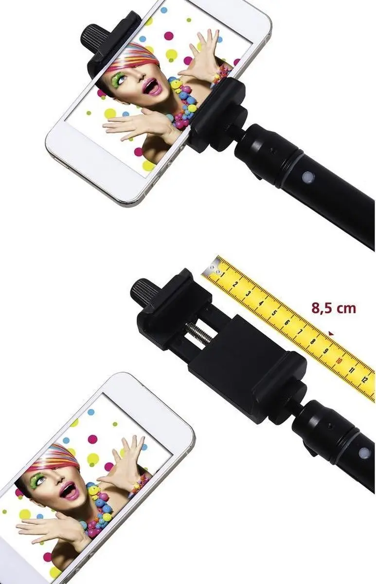 Rollei 21536 Selfie Clip Smartphone Mount - Zwart