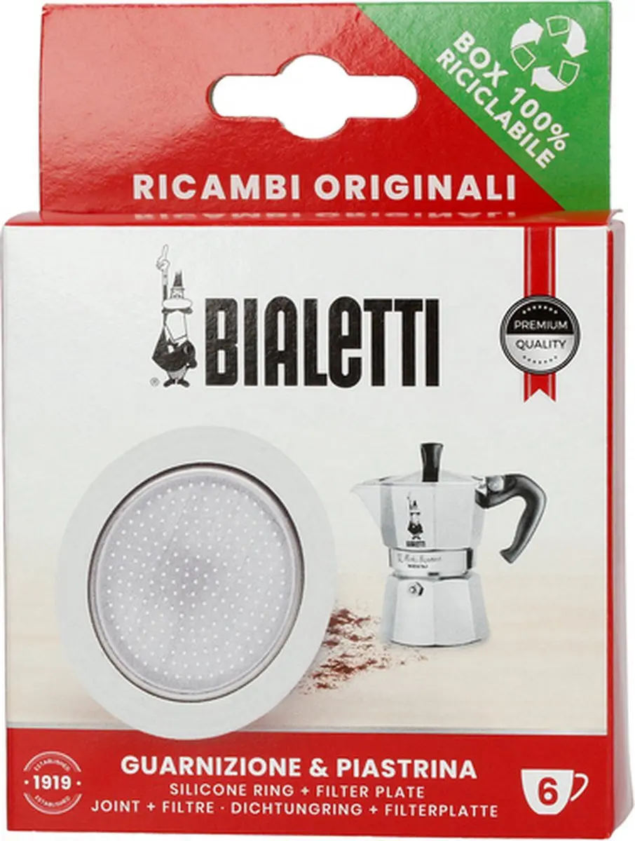 Bialetti Filterplaatje & Siliconen Ring 0800040