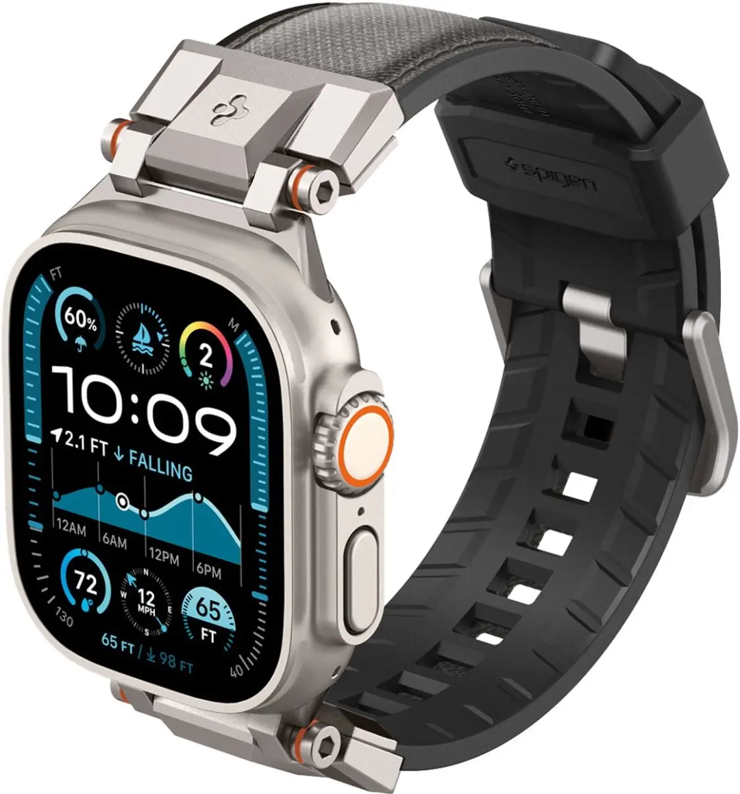 Spigen DuraPro Armor Apple Watch Cover - Grijs - 44/45/46/49mm - afbeelding 6 van 6