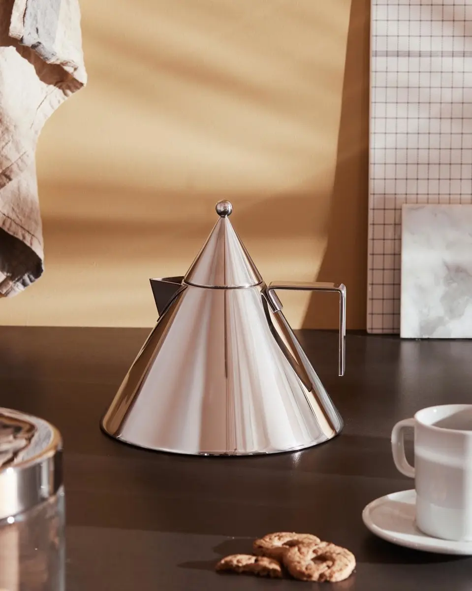 Alessi Il Conico Fluitketel 2L - Zilver