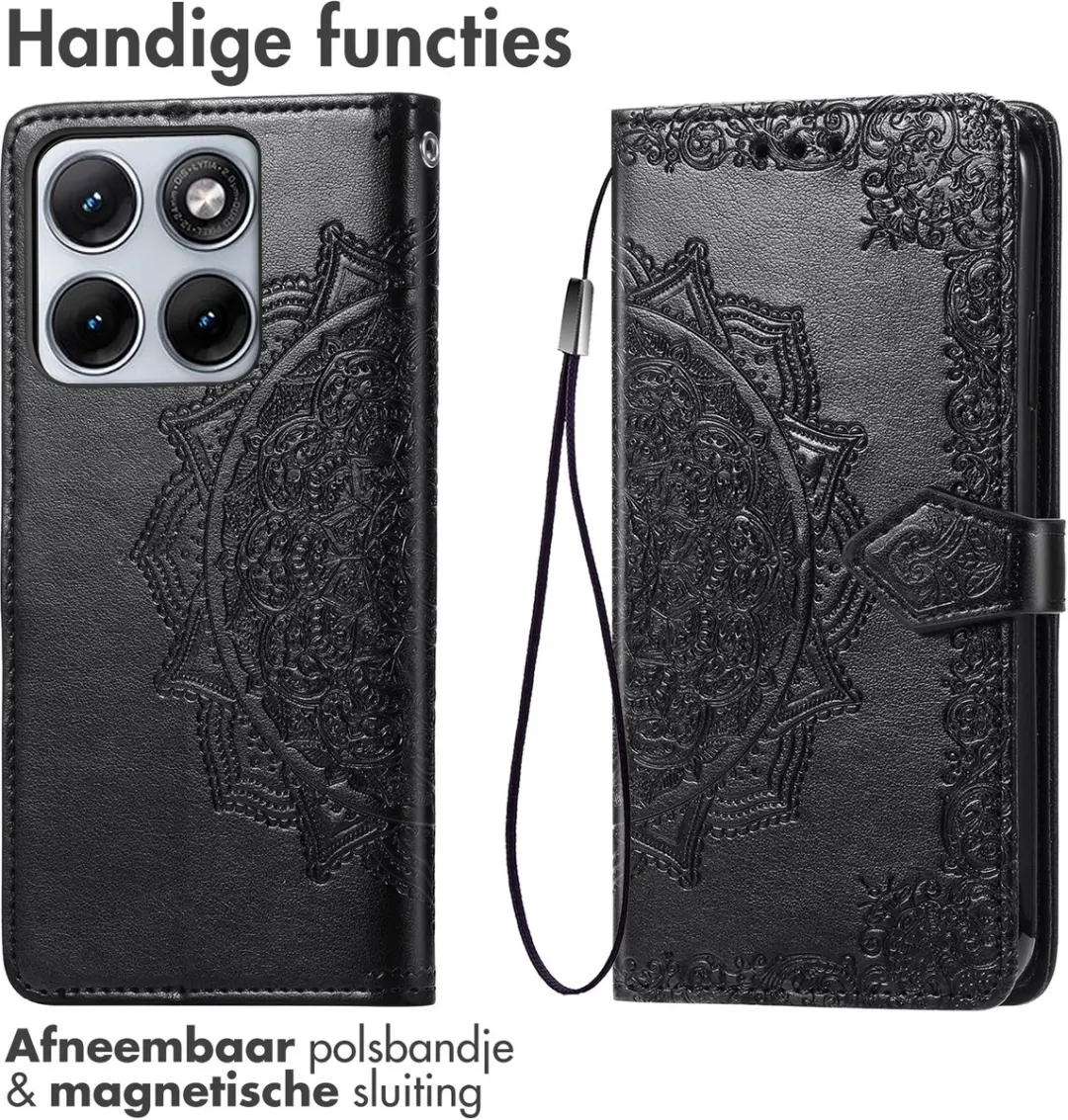 Imoshion Hoesje Motorola Edge 70 Fusion - 3 Pasjes - Zwart