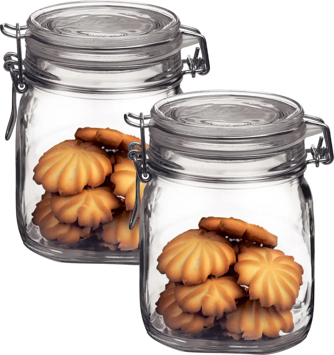 Bormioli Rocco Weckpot 750ml - 2x - Transparant