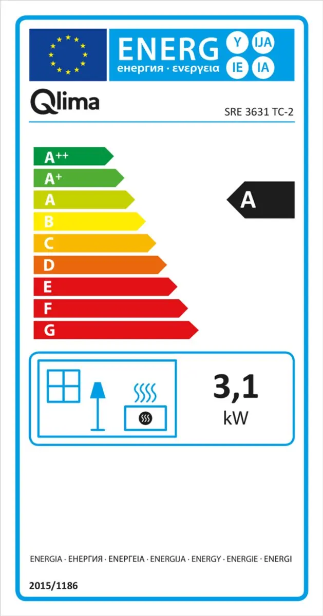 Qlima SRE 0031 TC Petroleumkachel 3000W - Grijs