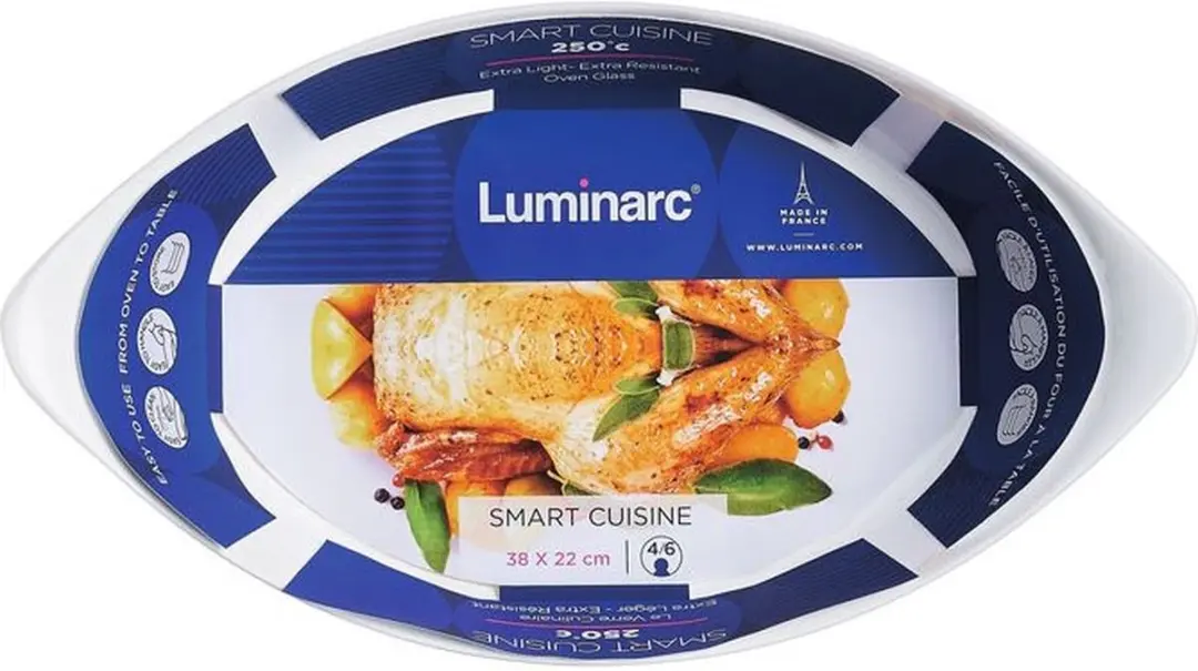 Luminarc Smart Cuisine Ovenschaal 38x22cm - Wit