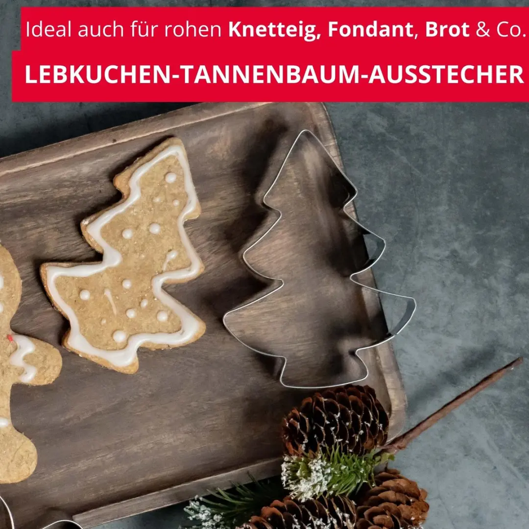 Westmark Kerstboom Peperkoekvorm 12cm - Zilver