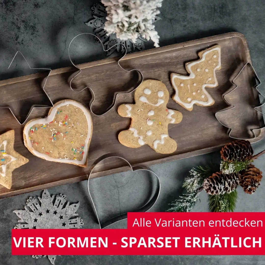 Westmark Kerstboom Peperkoekvorm 12cm - Zilver - afbeelding 6 van 6