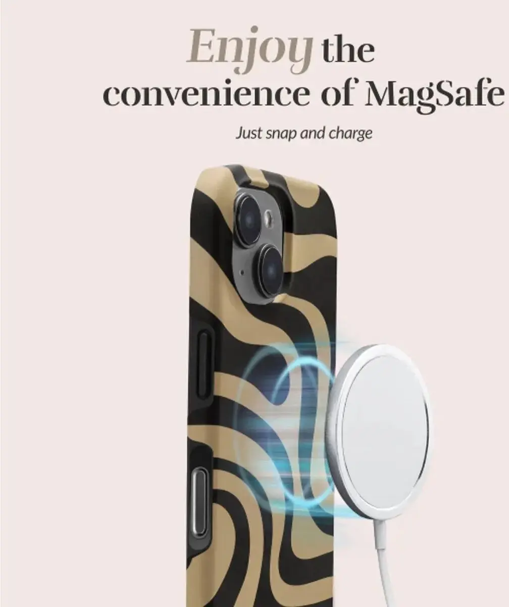 Mio by Mobilize iPhone 17e/16e Hoesje Swirl - Bruin