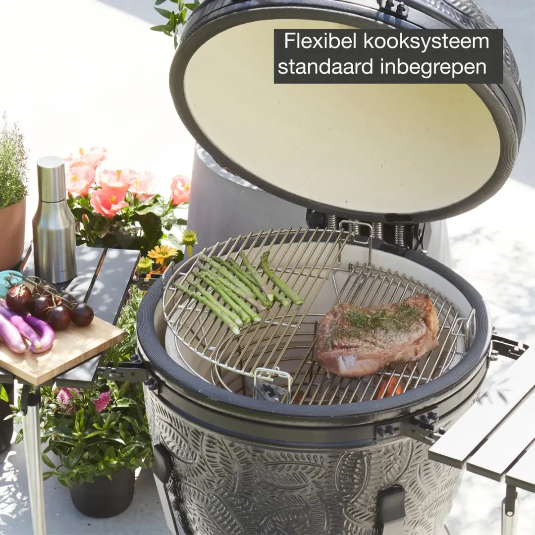 Barbecook Kamal 2.0 Extra Large Kamado - 53cm - 12 Burgers - Zwart