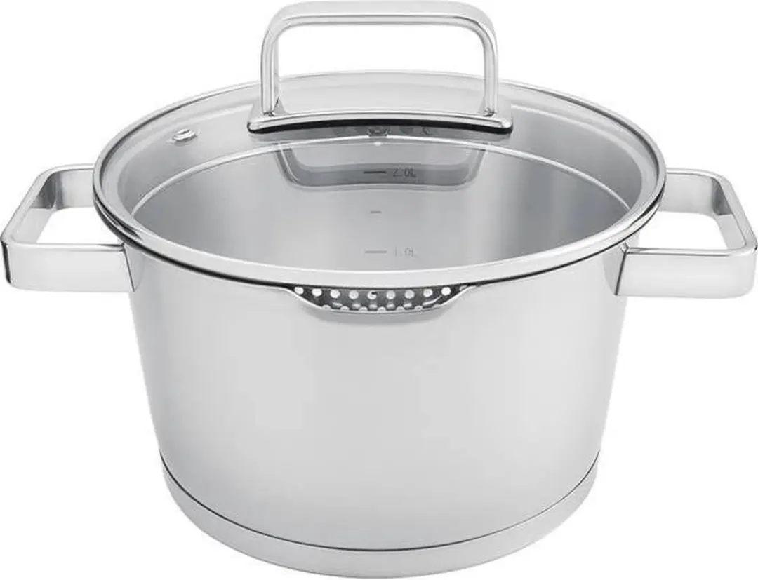 Sola Diamond Pannenset 4-delig - 16cm/1.5L & 20cm/2.5L - Zilver