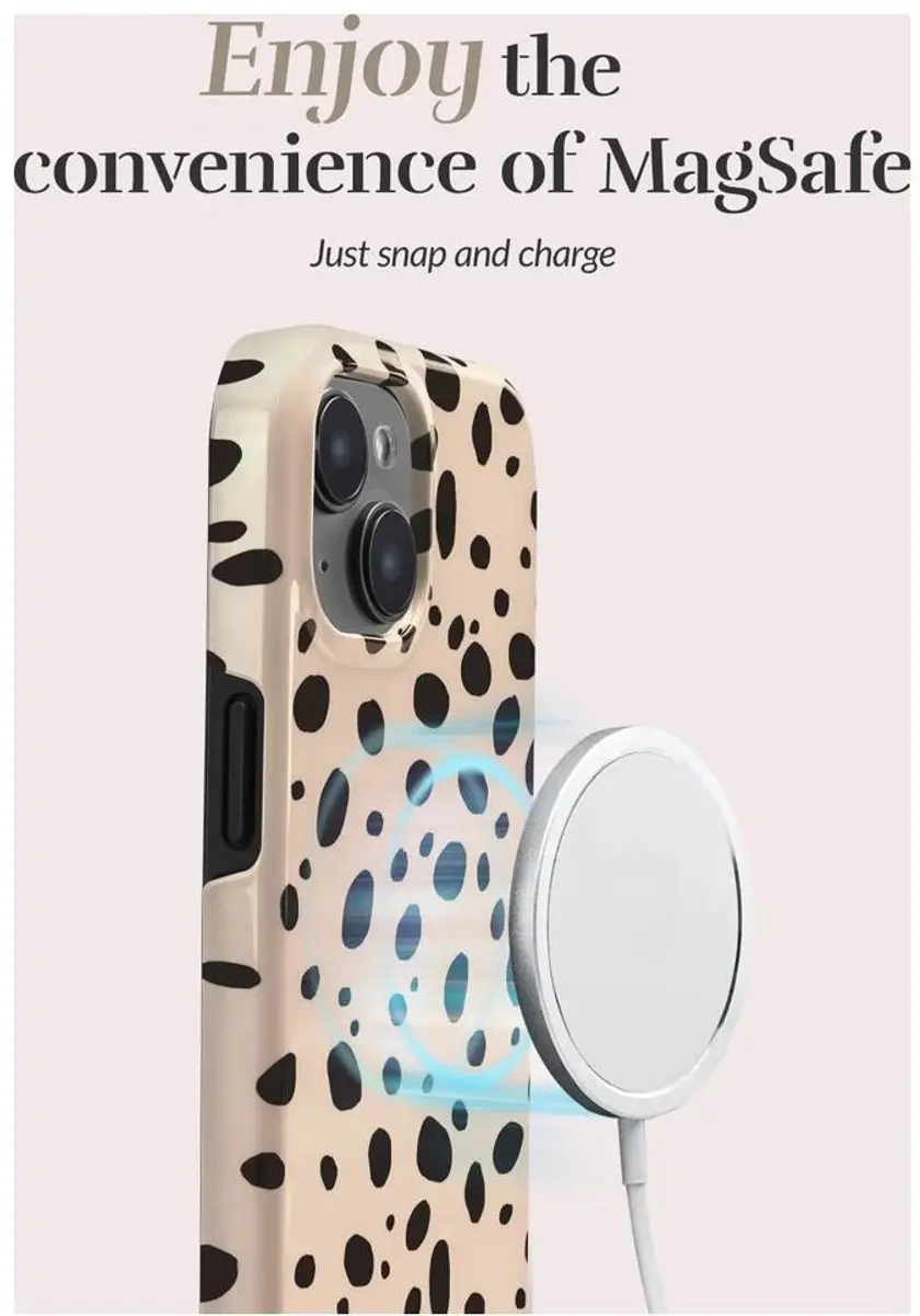 Mio by Mobilize iPhone 16 Pro Hoesje - MagSafe - Hard Shell - Zwart/Bruin