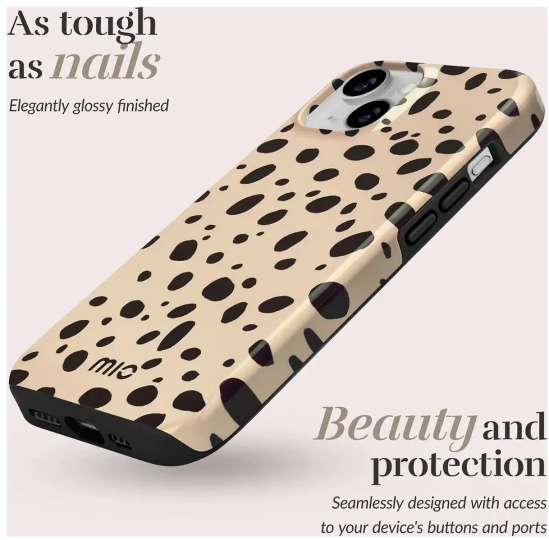 Mio by Mobilize iPhone 16 Pro Hoesje - MagSafe - Hard Shell - Zwart/Bruin - afbeelding 6 van 6