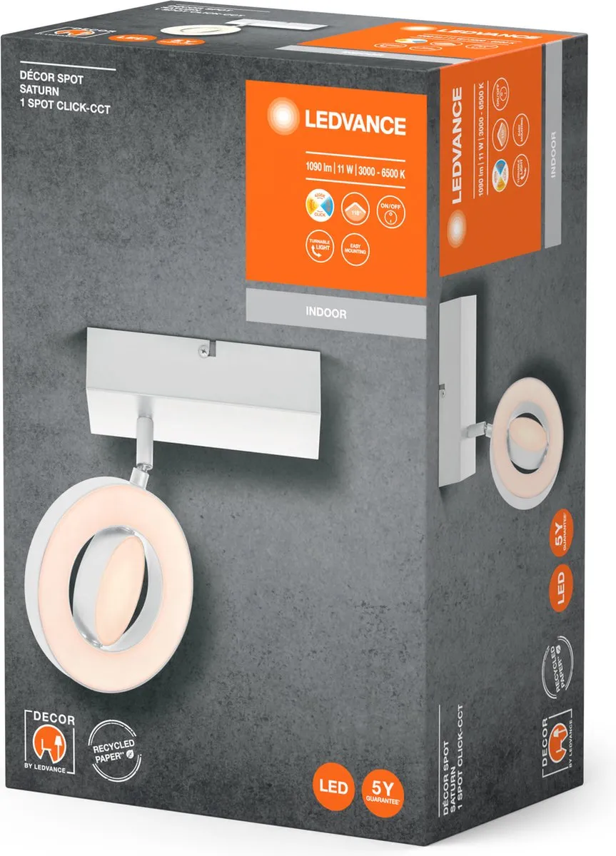 LEDVANCE Decor Spot Saturn CLICK-CCT 11W - Wit