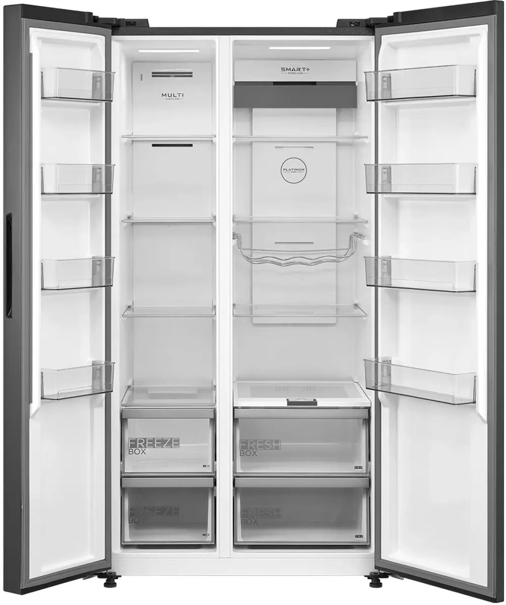 Midea MDRS791MIE28 Koelkast - 592L No Frost - Zwart