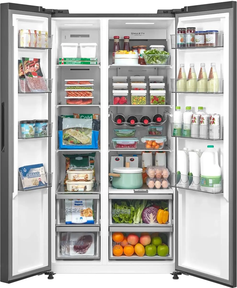 Midea MDRS791MIE28 Koelkast - 592L No Frost - Zwart