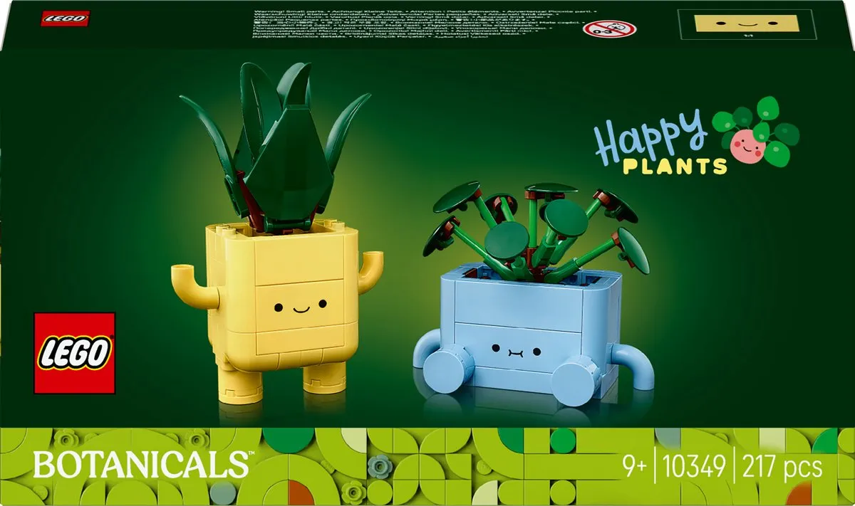 LEGO Botanicals Vrolijke Plantjes 10349 - 217 Stukken - Meerkleurig