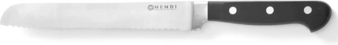 Hendi Broodmes 335mm - Zwart RVS