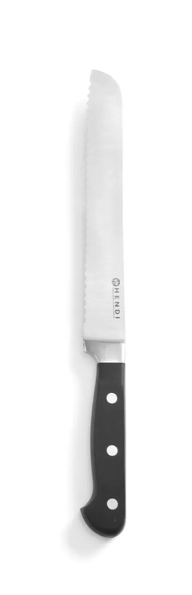 Hendi Broodmes 335mm - Zwart RVS