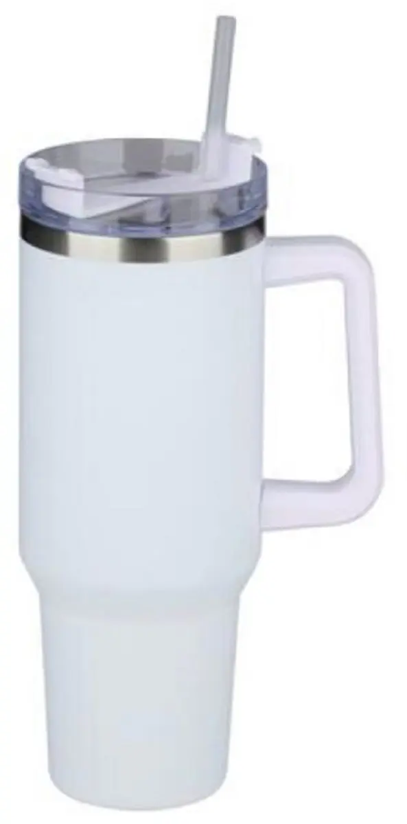 Alpina Vacuum Drinkfles 1200ml - RVS Thermosfles Wit