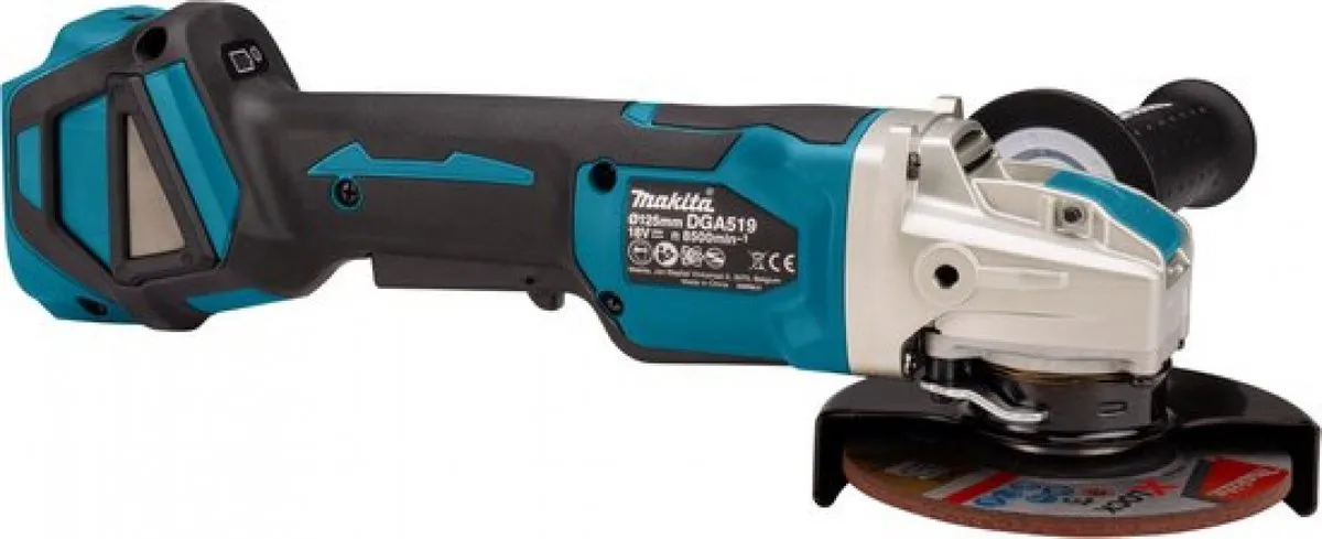 Makita DGA519ZJ Accu Haakse Slijper 125mm X-LOCK 18V
