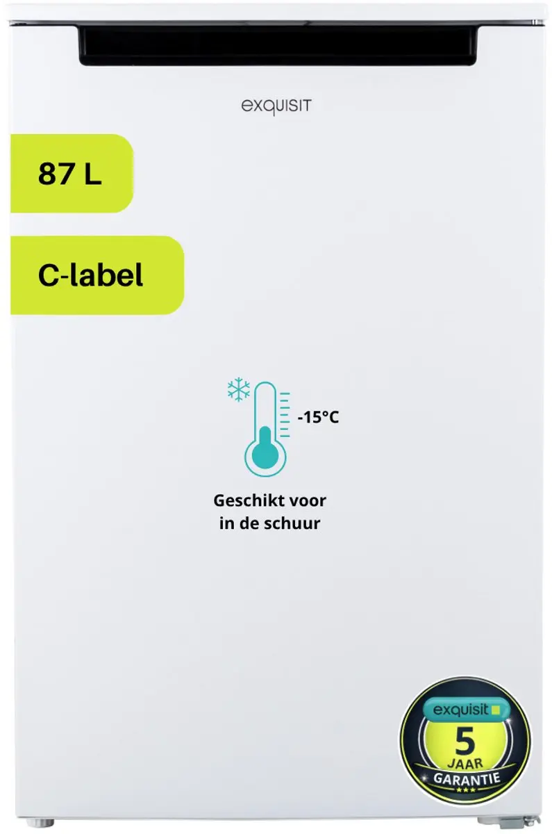 Exquisit GS81-040CW Tafelmodel Vriezer 87L - Wit