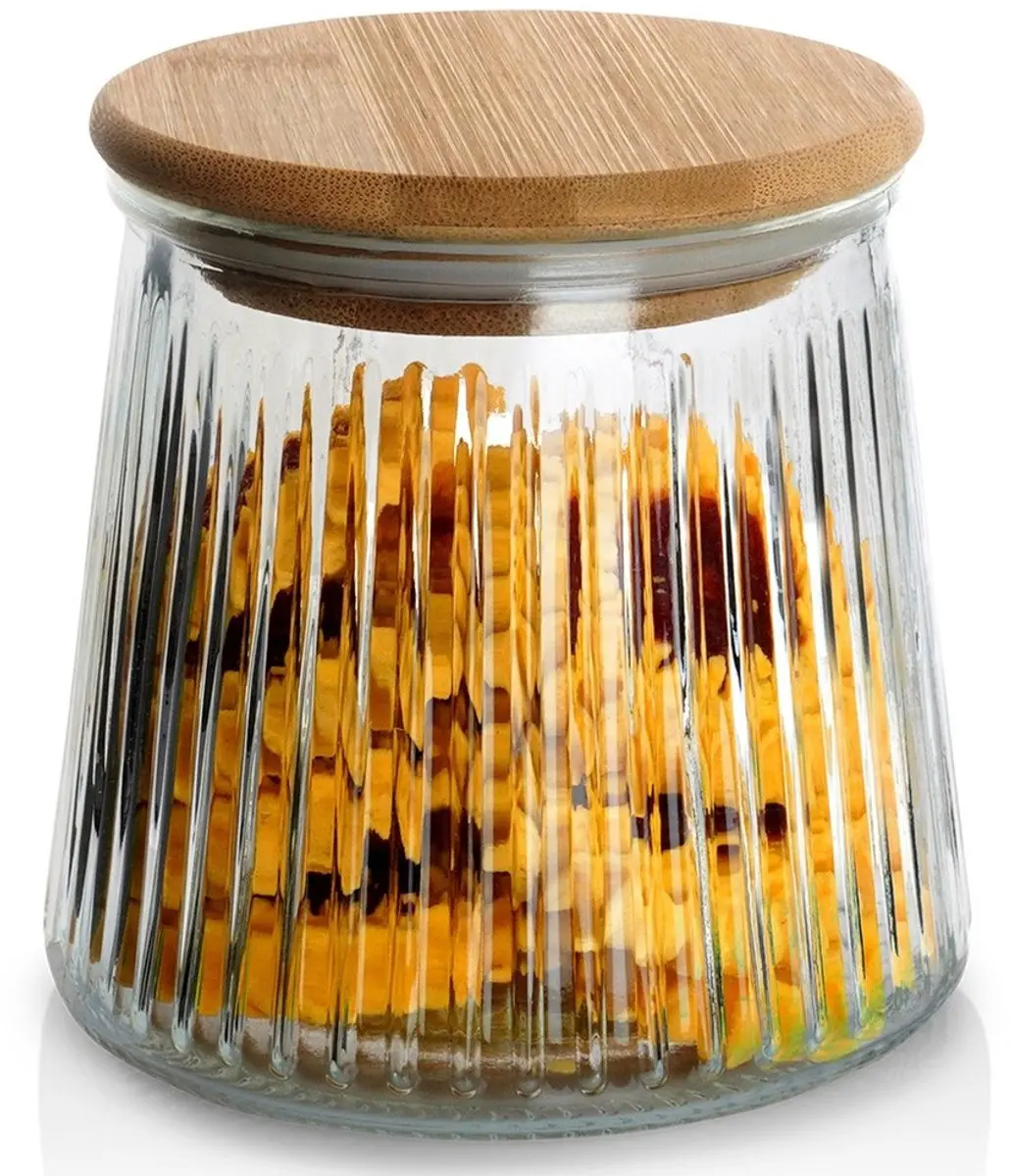 Excellent Houseware Glazen Voorraadpot 600ml