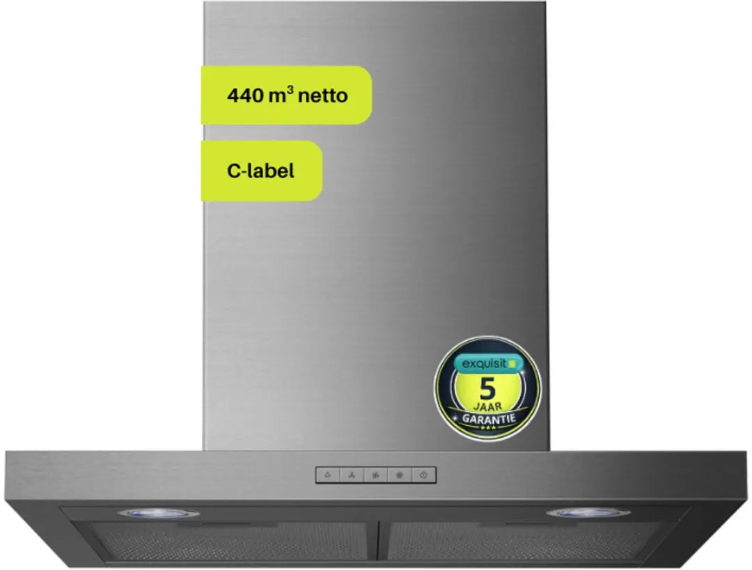 Exquisit FKH62-3INOX Schouwkap Afzuigkap 60cm