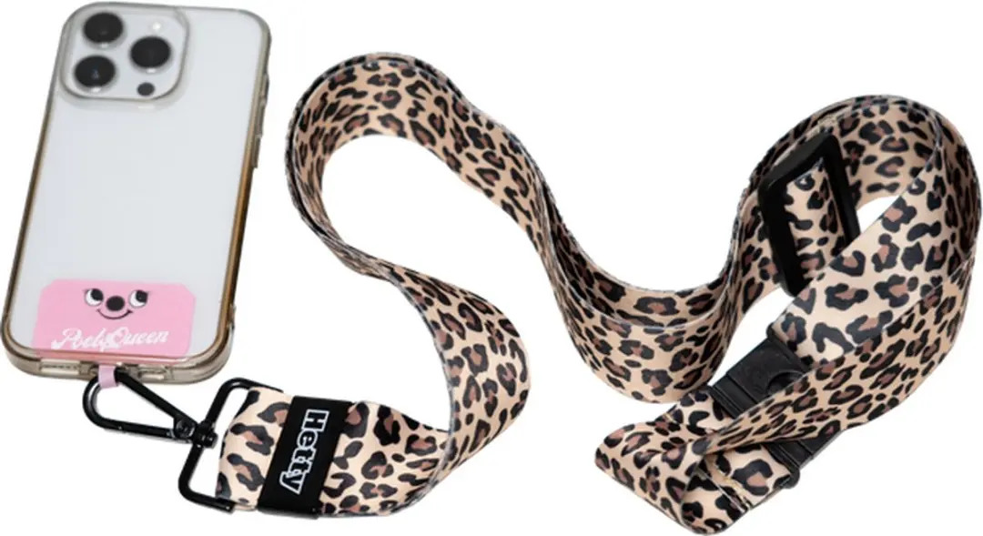 Numatic Hetty PoetsQueen Telefoonlanyard - Roze/Luipaard