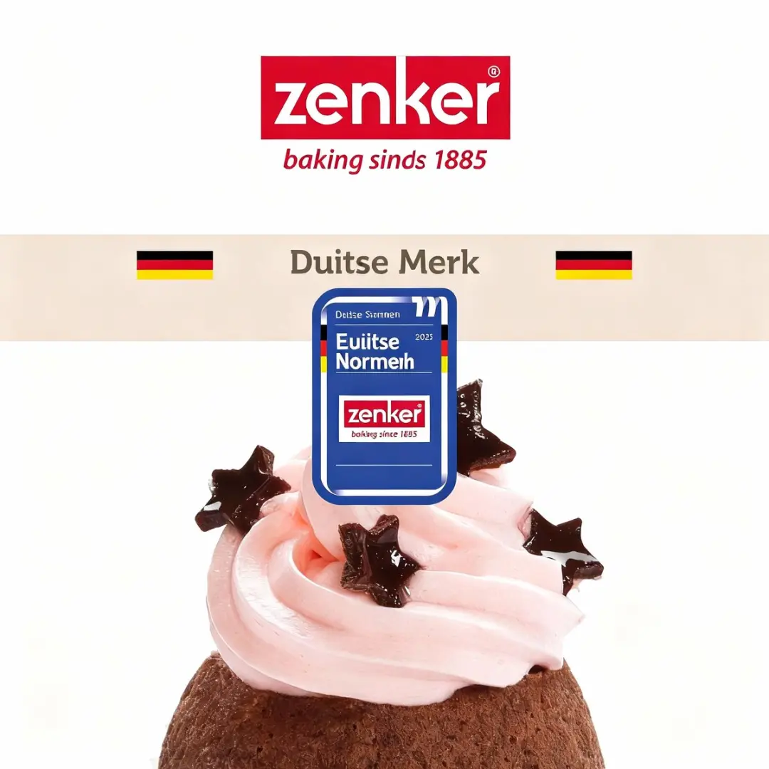 Zenker Bakset Muffinvormpjes 5cm - 100 Stuks - 2 Mengkommen