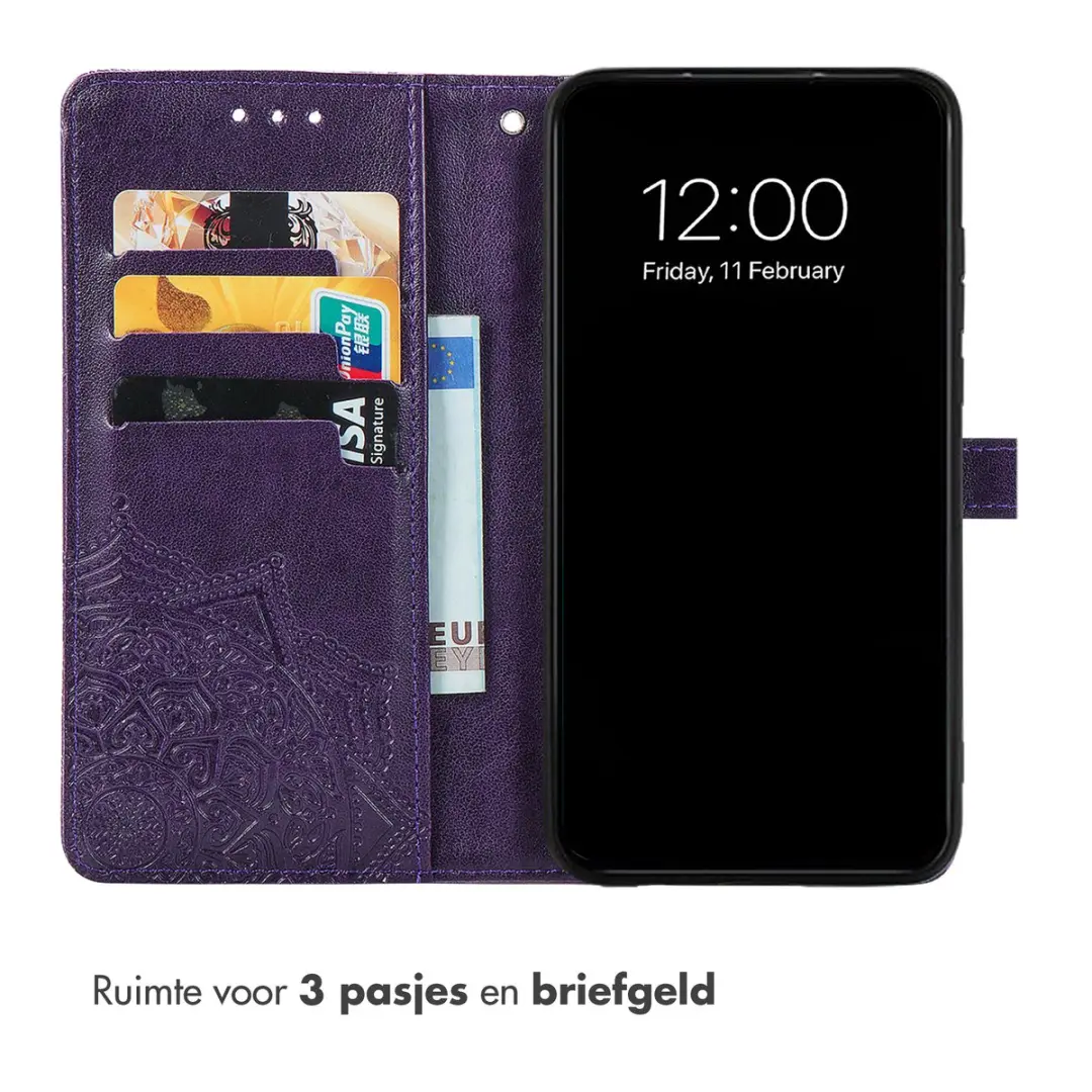 Imoshion Hoesje Oppo Find X9 Ultra Mandala Bookcase - Paars