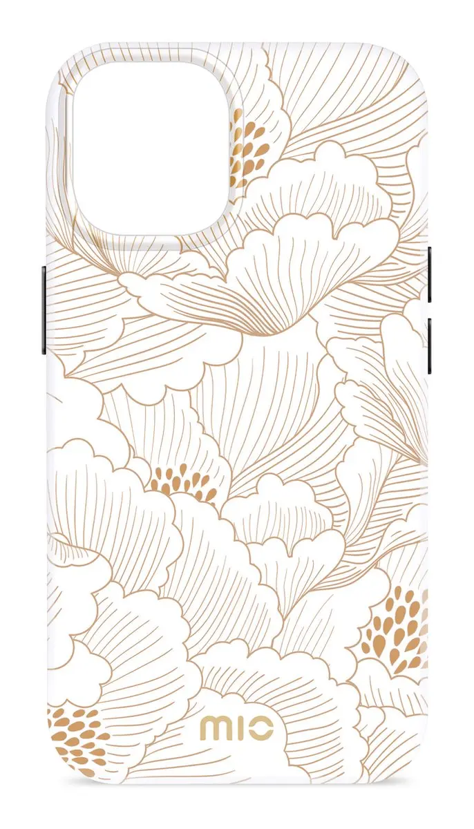Mio by Mobilize iPhone 16 Pro Max Hoesje - Wit/Goud - MagSafe