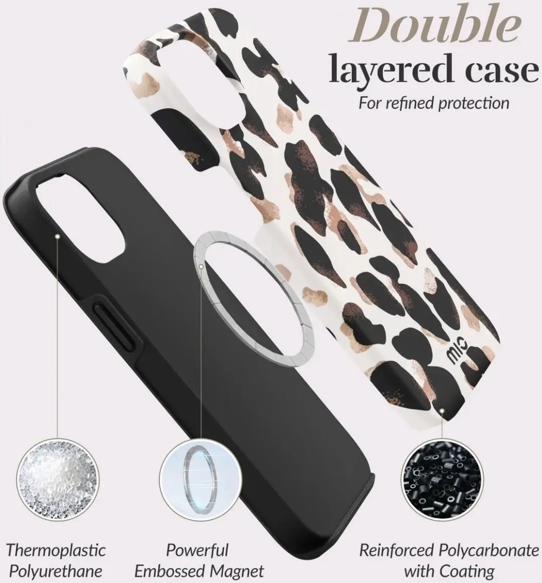 Mio by Mobilize iPhone 16 Pro Max Hoesje - Leopard