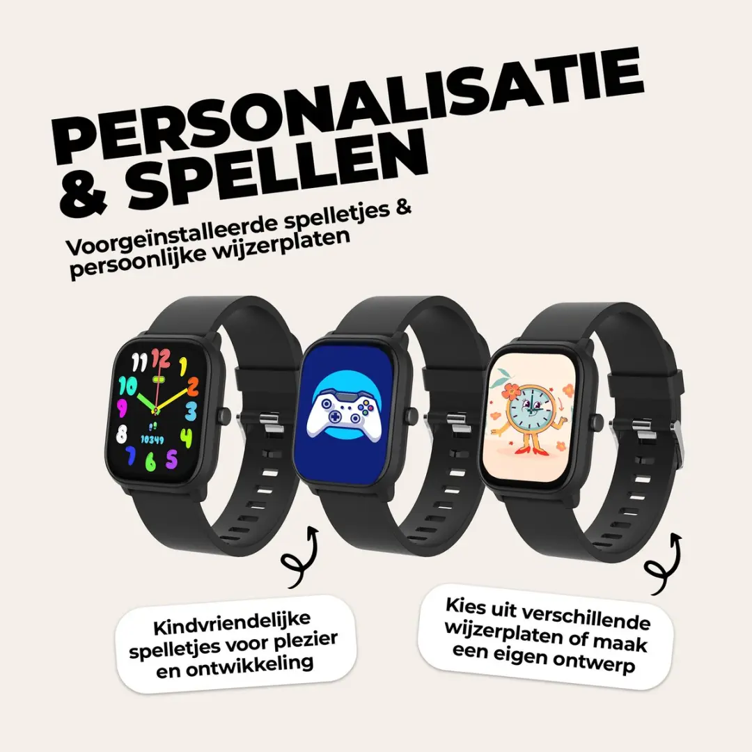 Denver SWK120B Smartwatch Kinderen - 46mm - Zwart - afbeelding 6 van 6