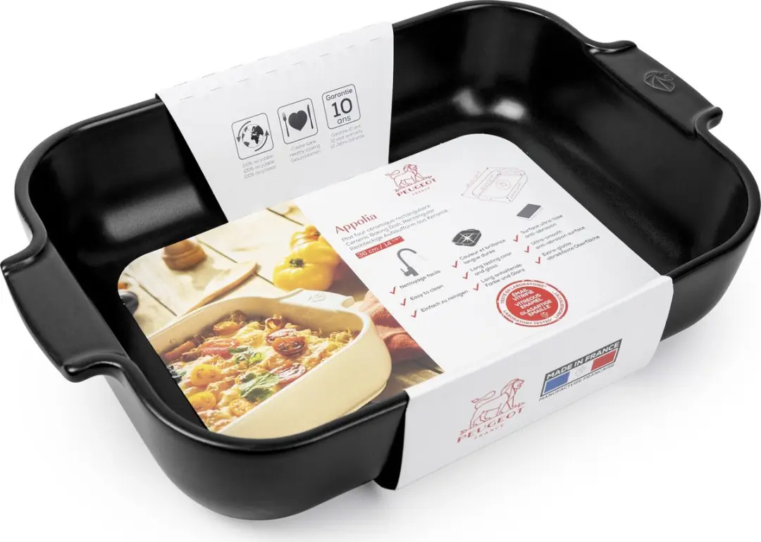 Peugeot Appolia Ovenschaal 36cm - Satijnzwart