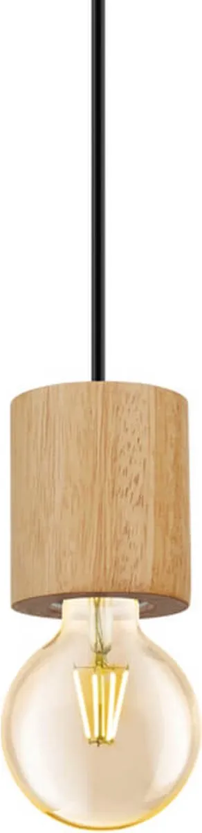 Eglo Turialdo Hanglamp E27 - Ø10,5cm - Bruin/Zwart