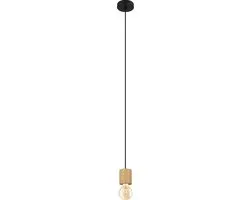 Eglo Turialdo Hanglamp E27 - Ø10,5cm - Bruin/Zwart