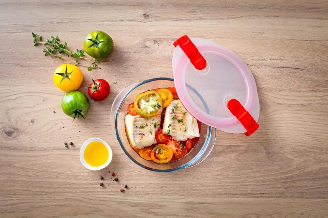 PYREX Cook & Heat Voedselcontainer Rond 20x18cm - Transparant - afbeelding 6 van 6