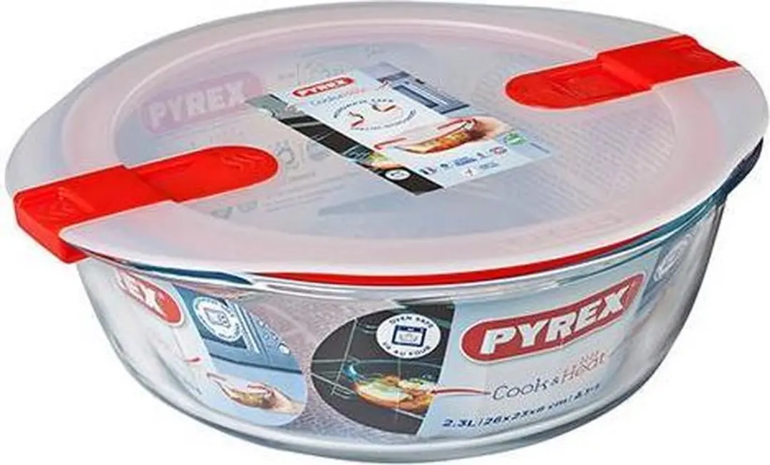 PYREX Cook & Heat Voedselcontainer Rond 20x18cm - Transparant