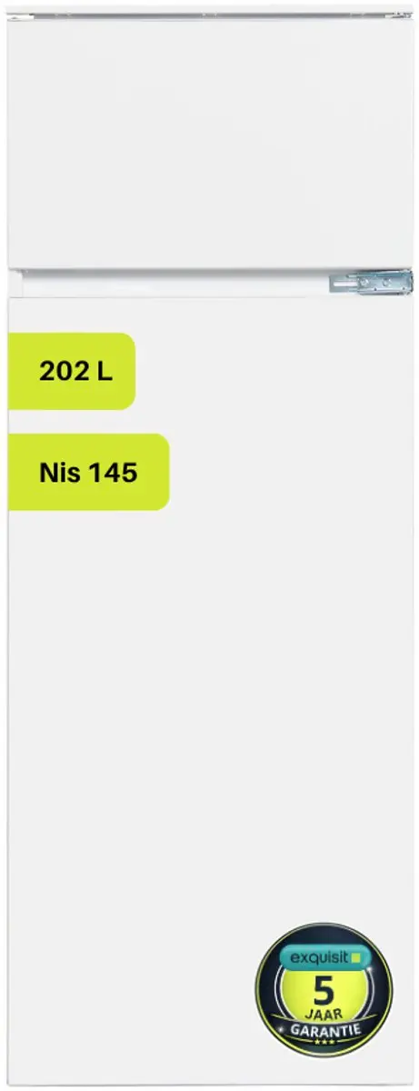 Exquisit EKGC265-40-040E Koel-vriescombinatie Inbouw 202L