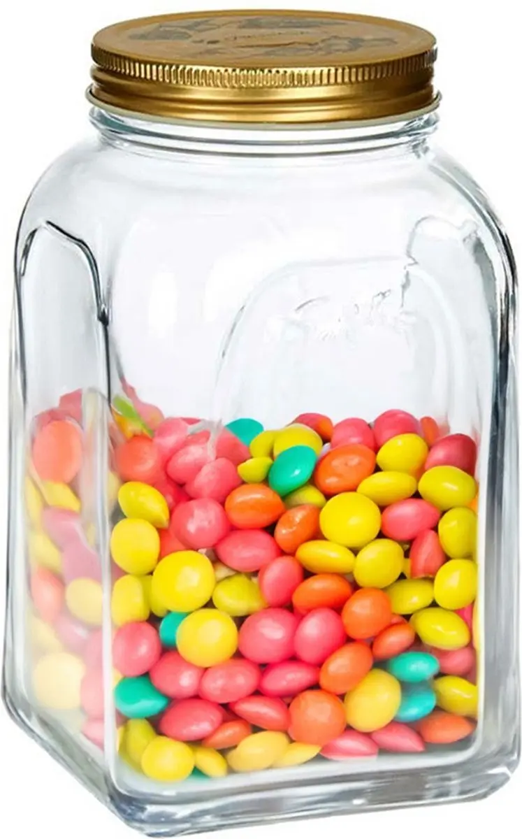 Pasabahce Square Voorraadpot 1,5L
