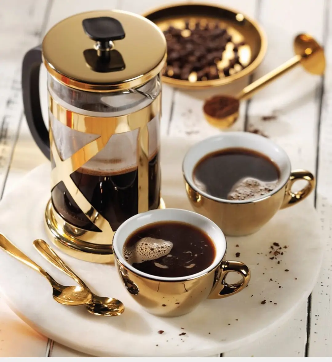 Cilio French Press Gloria Oro - 1L - Goud