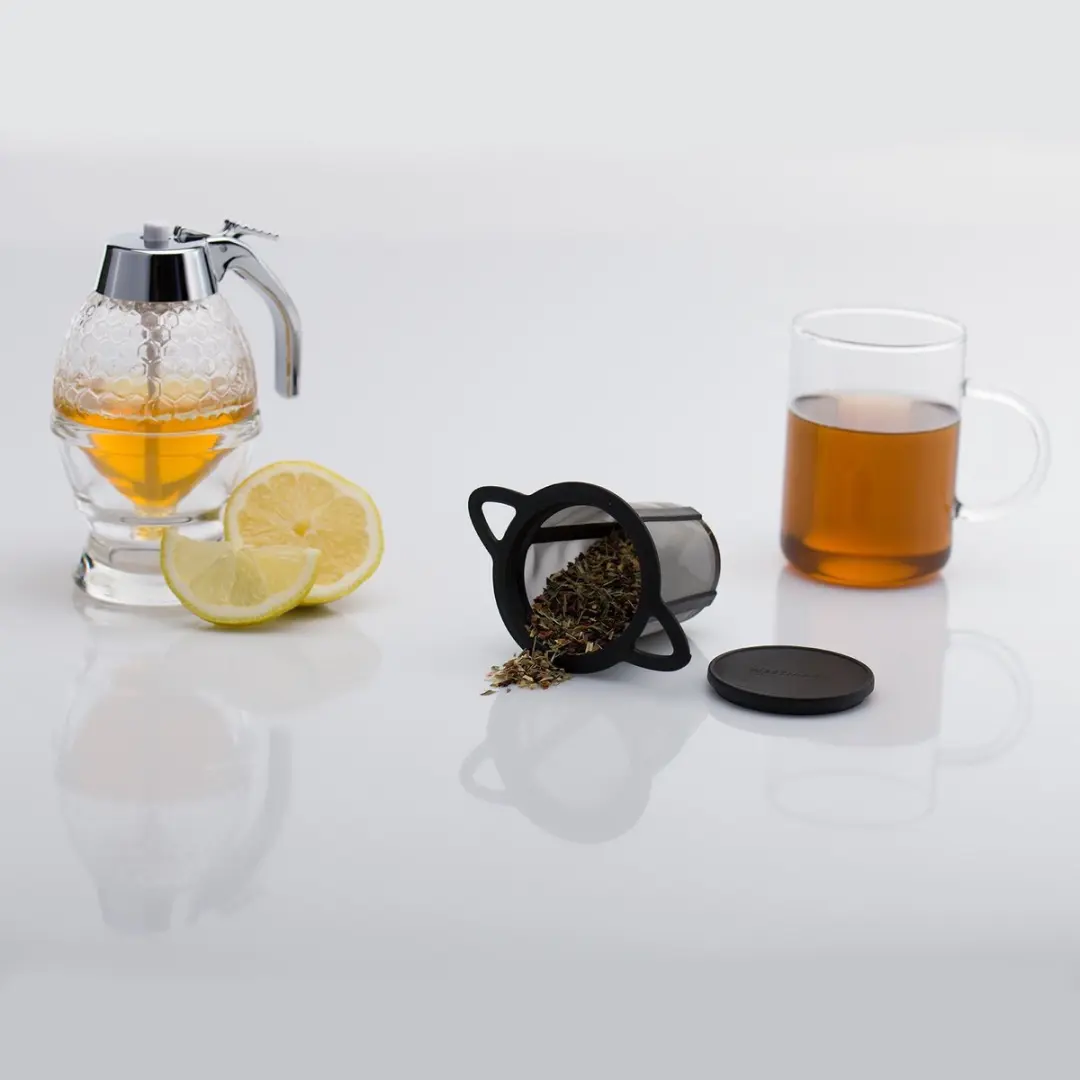 Westmark Teatime Herbruikbare Theefilter - 11cm - Zwart/Zilver