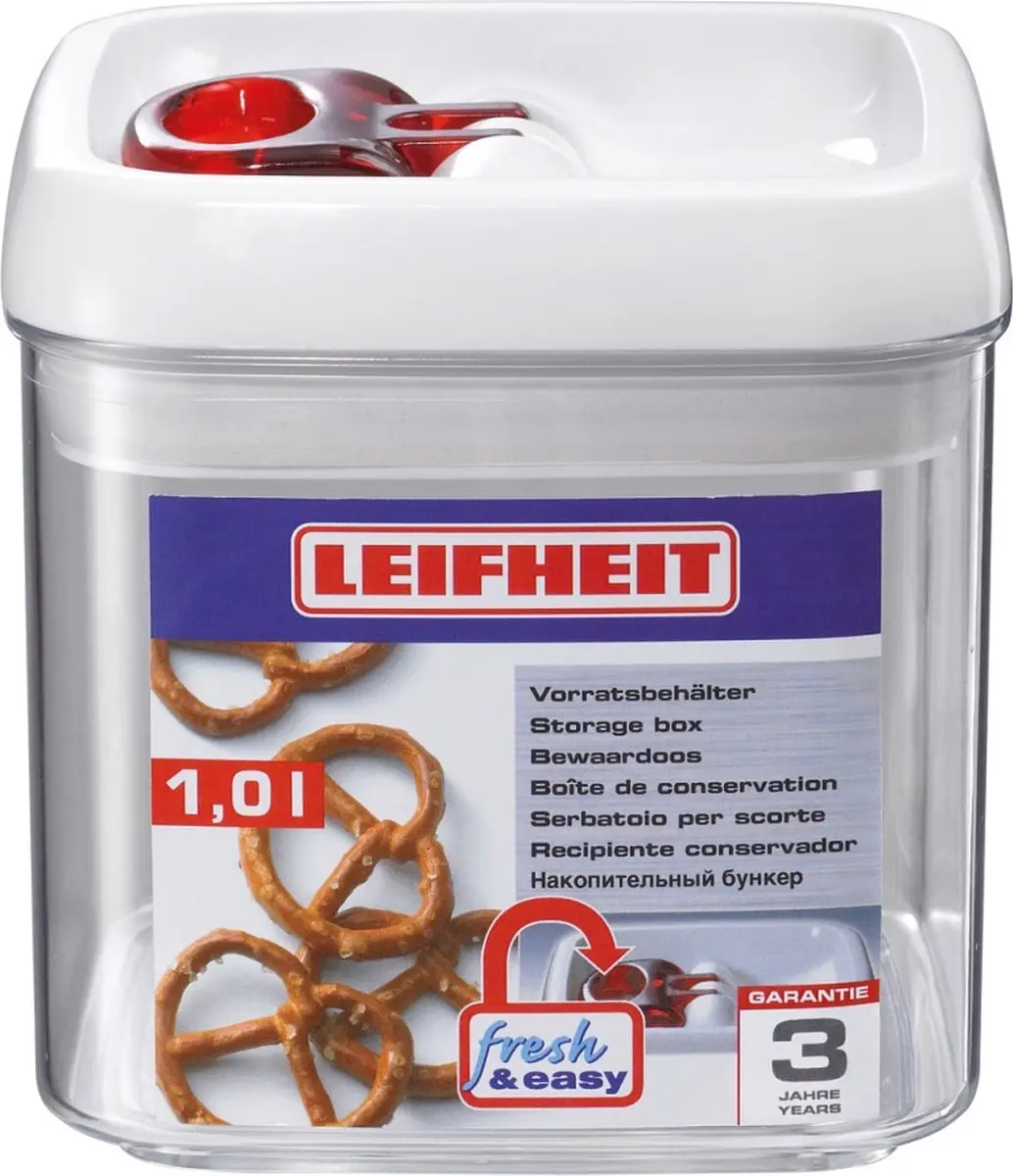 Leifheit Fresh & Easy 31209 Voorraaddoos 1L - Wit