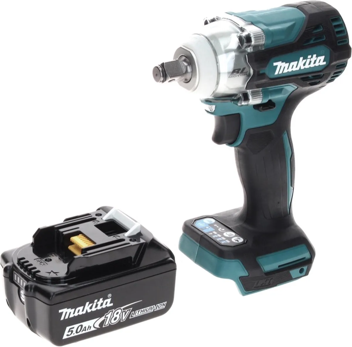 Makita DTW 300 T1 Slagmoersleutel 18V 330Nm - 1x 5,0Ah Accu
