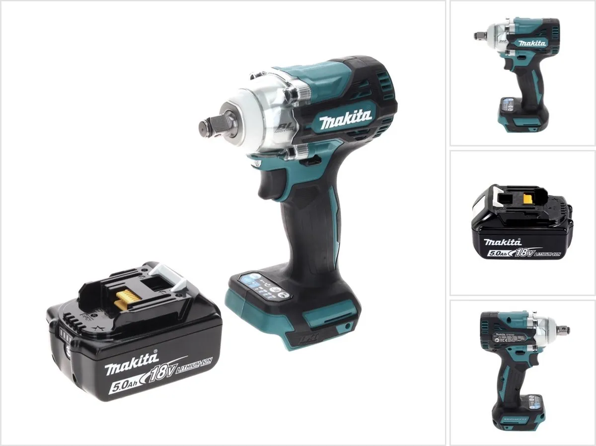 Makita DTW 300 T1 Slagmoersleutel 18V 330Nm