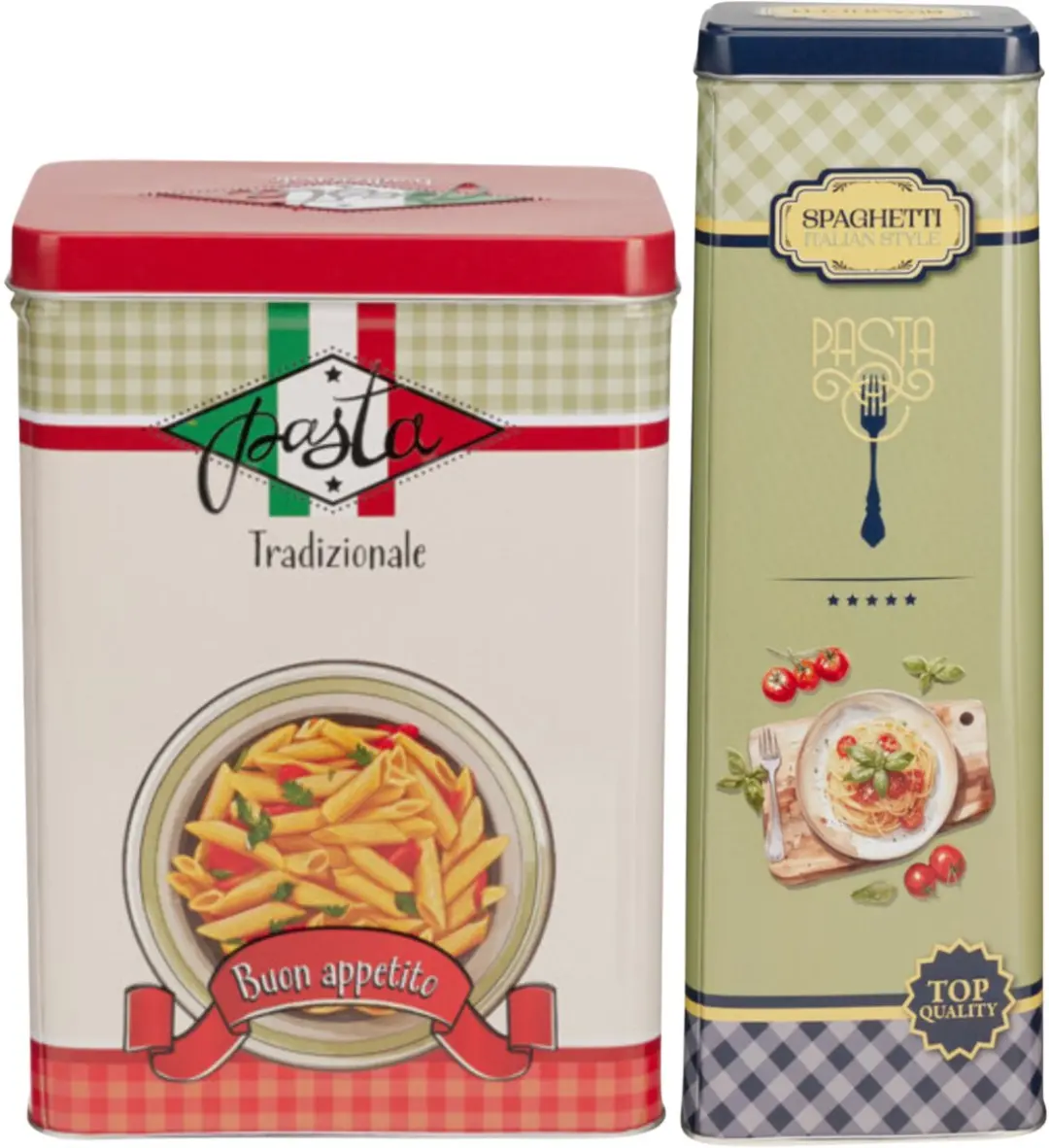 Excellent Houseware Nostalgia Pasta Bewaarblikset