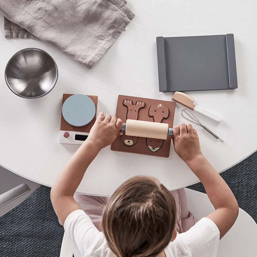 Kids Concept Houten Speelgoed Bakset - 6 Stuks