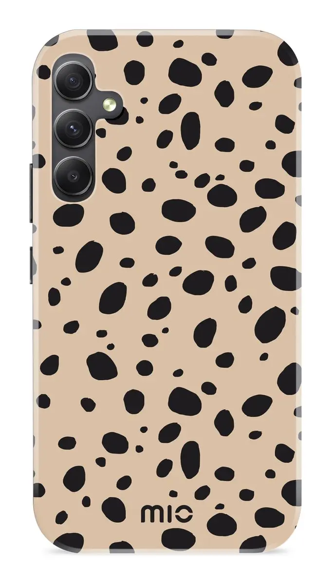Mio MagSafe Hoesje Samsung Galaxy A34 - Hard Shell - Zwart/Bruin